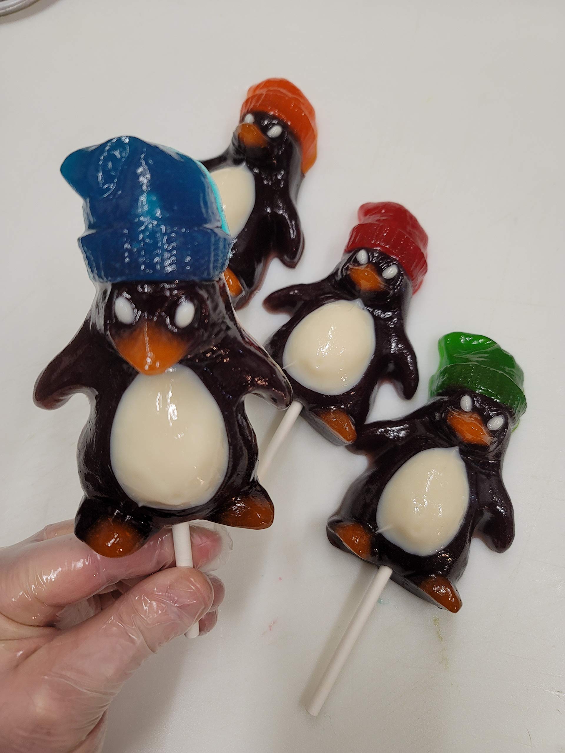 The Gummy Bear Guy (TM) | Gigantic Gummy Peachy Penguin (TM) (w/Cherry Toboggan)