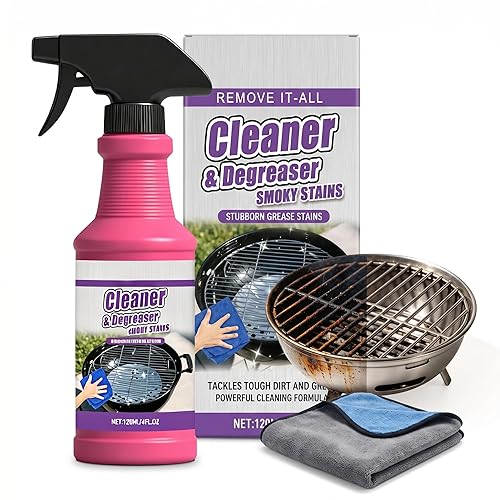 SundownAura 2026 New Fast-Acting Heavy-Duty Grill Degreaser Spray, bbq grill cleaner and degreaser smoky stains degreaser For Outdoor BBQ Cleaner