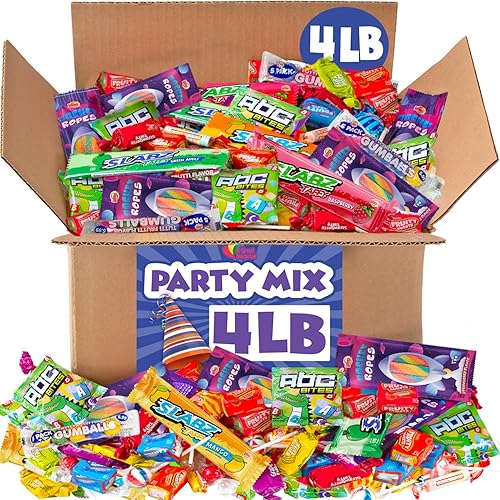 Birthday Party Candy Mix - 4 Pounds - Bulk Pinata Stuffers - Large Candy Bag For Party Treat Favors