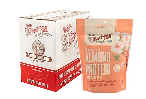 Bob's Red Mill Almond Protein Powder, 14oz (Pack of 4) - Non GMO, Vegan, Paleo Friendly, Keto Friendly, Kosher