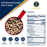 AZNUT Turkish Antep Roasted Salted Pistachios 1 LB, 100% Natural Premium Quality Class A, Non GMO Project Certified, Kosher Certified, Great Snacks
