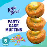 Little Bites Party Cake Muffins, 5 individual packs, (1.5 oz each), Cake and Sprinkles Mini Muffins, 7.5 oz Multipack