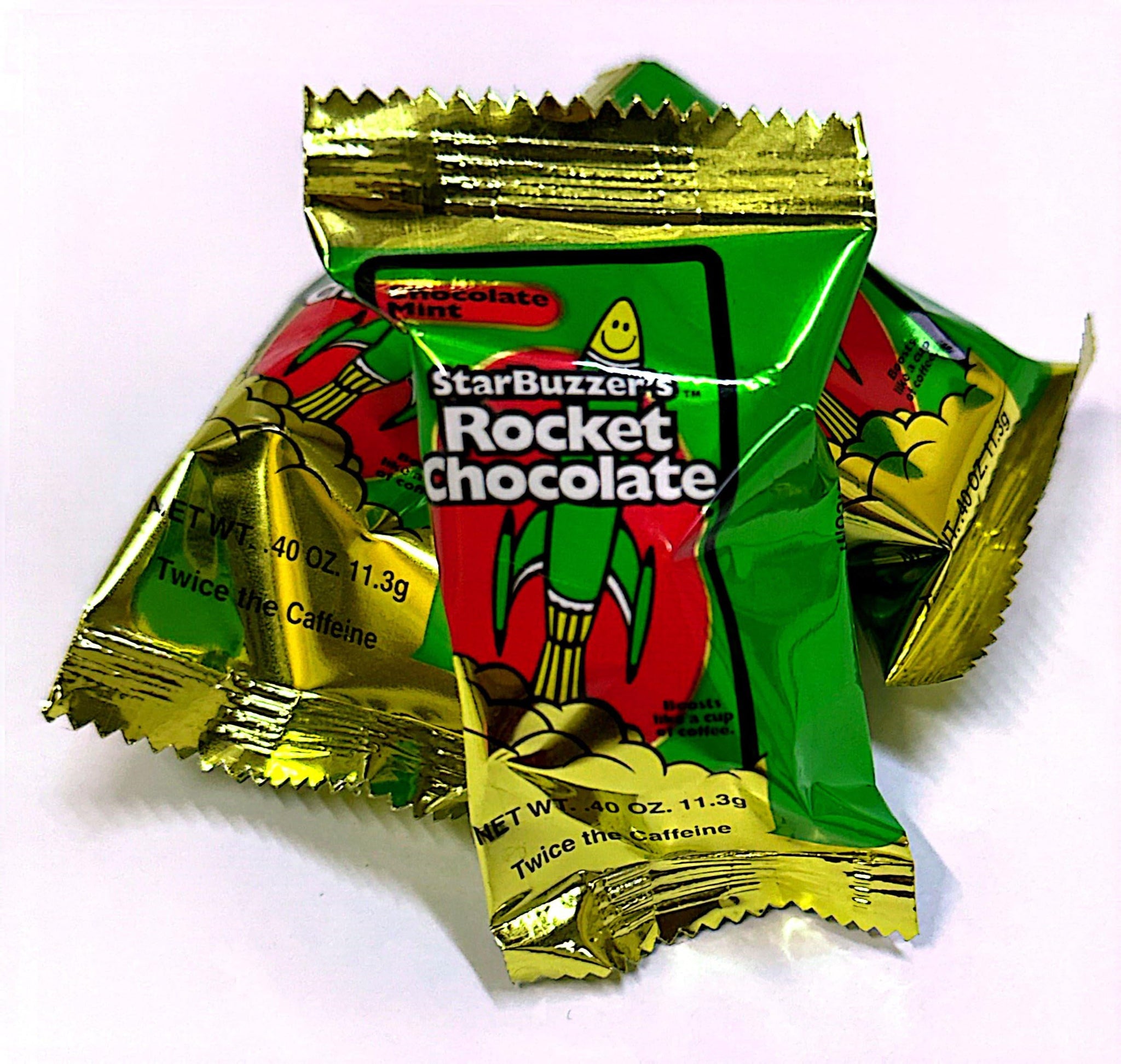 Rocket Chocolate Milk Chocolate Mint Flavored Caffeinated Chocolate Truffles, 100 count, Mini