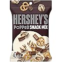 HERSHEY'S Milk Chocolate, Popcorn and Pretzel Popped Snack Mix Bag, 4 oz