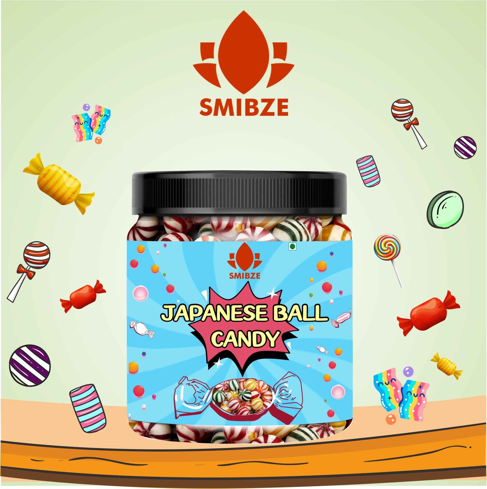 SMIBZE Natural Japanese Ball Candy 100 GM (Pack of 1) SMIBZE