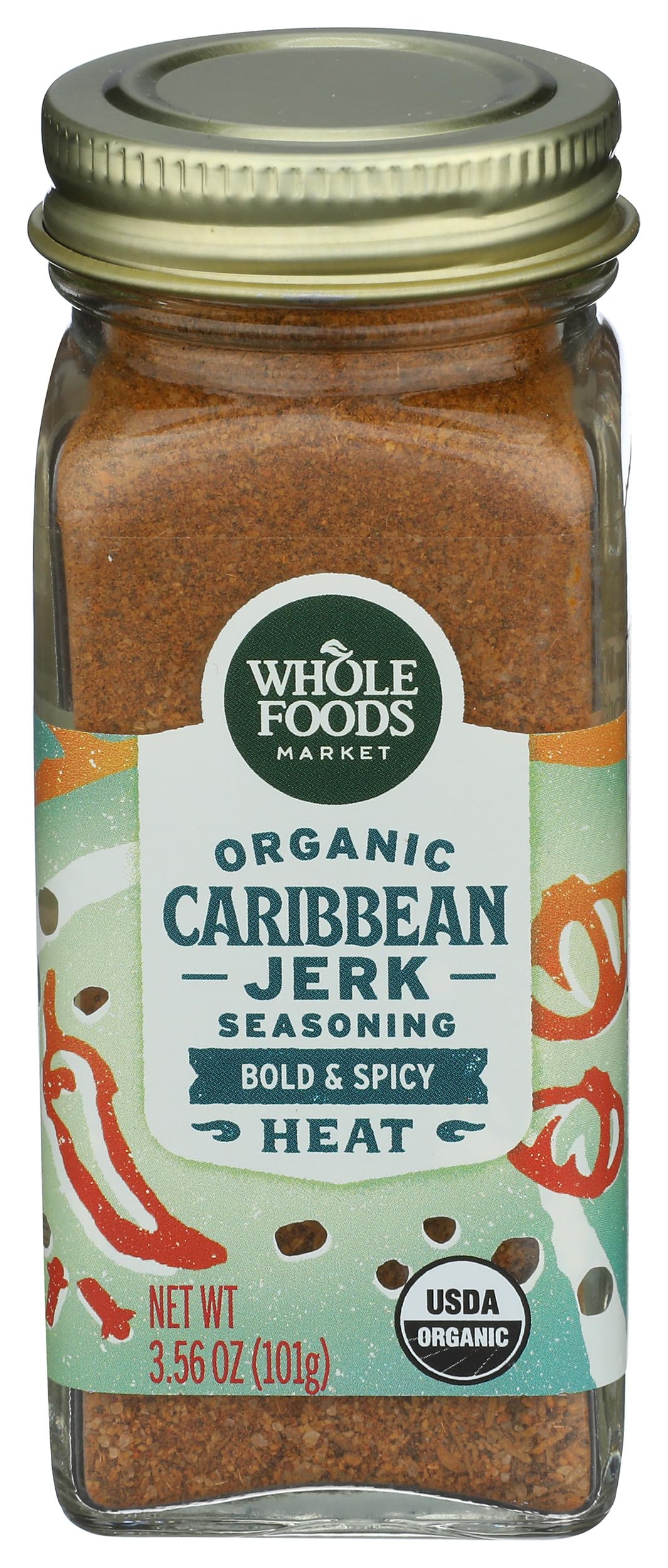 Whole Foods Market, Organic Caribbean Jerk Spice Blend, 3.56 Ounce