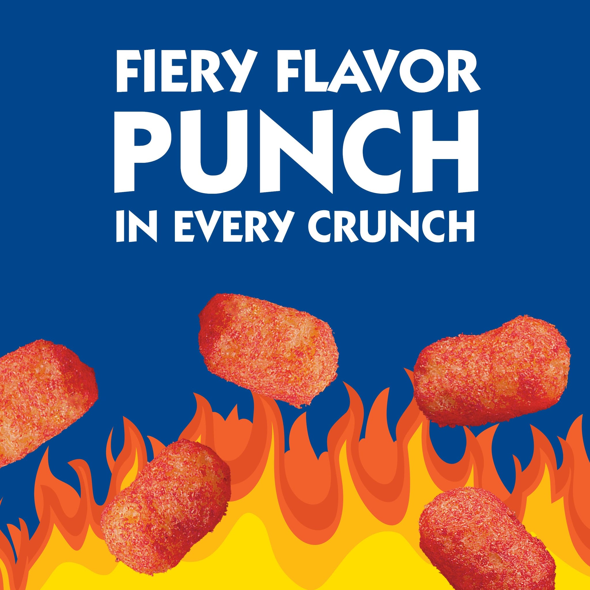 Andy Capp's Fire Tots, Puffcorn Snack, 1.5 oz.