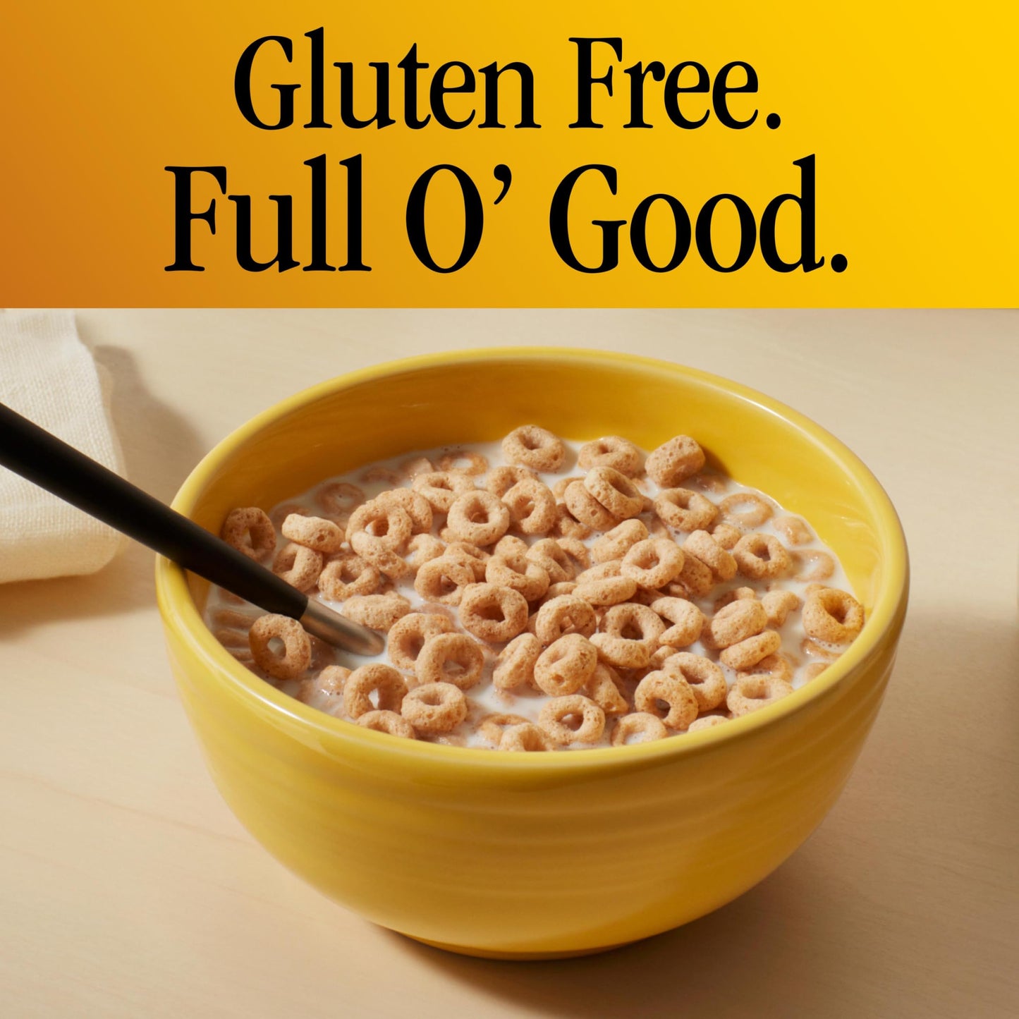 Honey Nut Cheerios, Heart Healthy Gluten Free Breakfast Cereal with Whole Grain Oats, Family Size, 18.8 oz