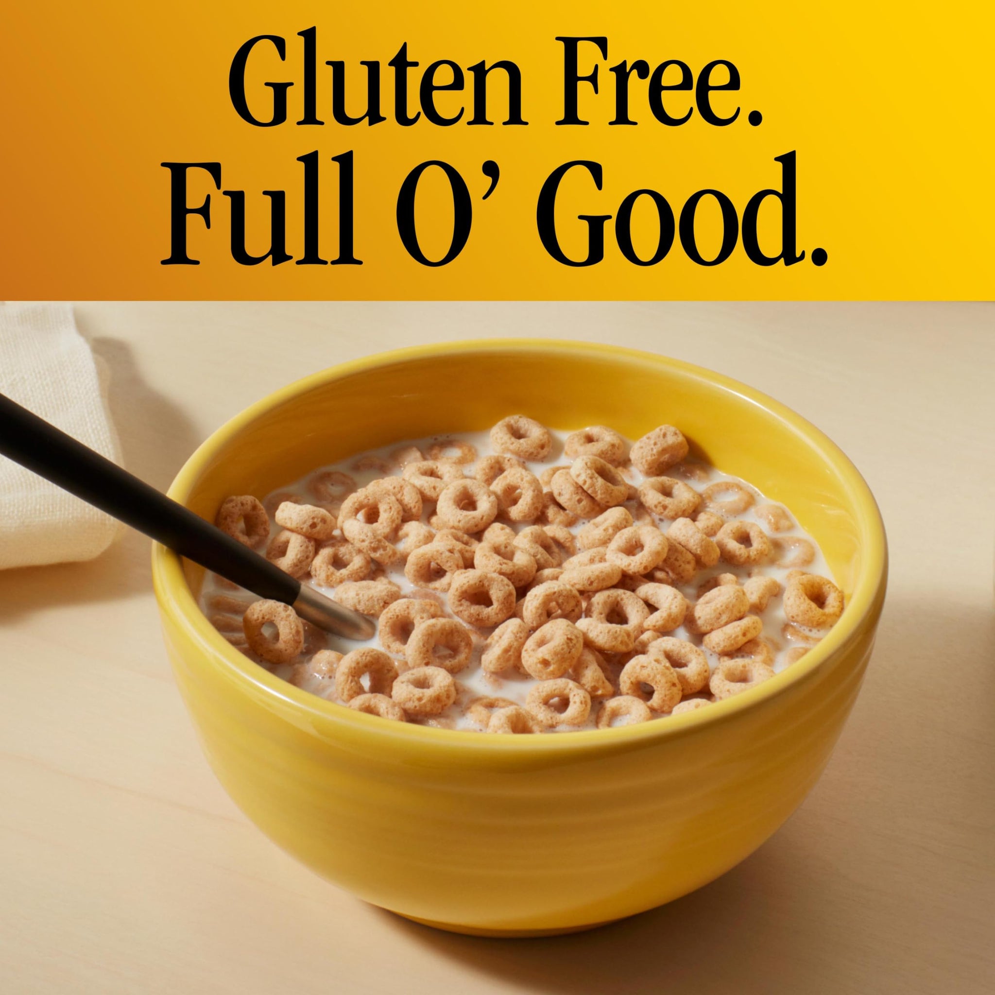 Honey Nut Cheerios, Heart Healthy Gluten Free Breakfast Cereal with Whole Grain Oats, Family Size, 18.8 oz