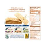 Wasa Flatbread Thins Crackers, Sesame and Sea Salt, 6.7 Ounce (Pack of 1)