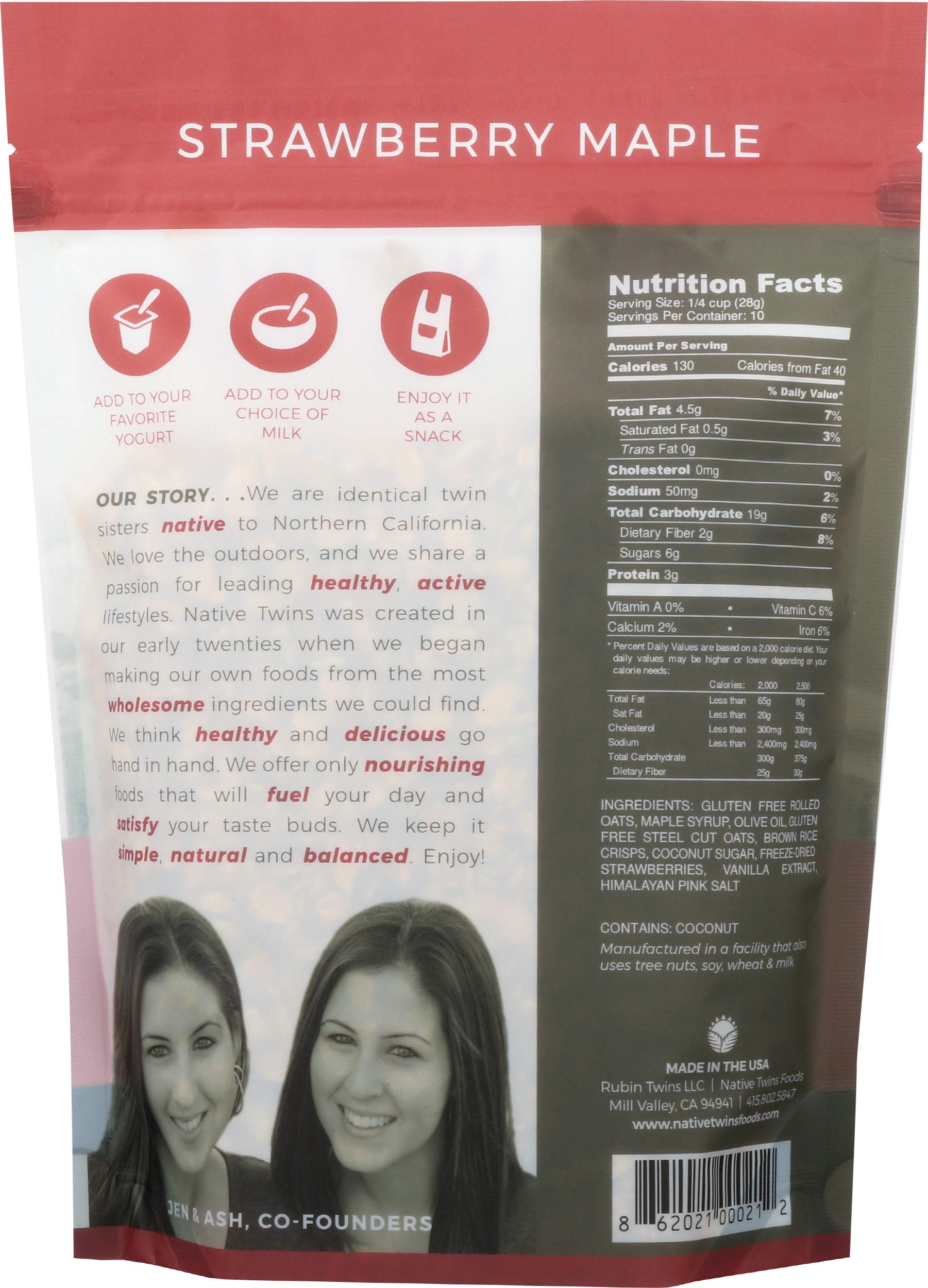 NATIVE TWINS Granola Berry Blush, 8 OZ