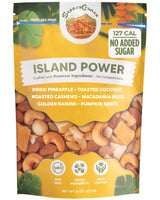 SteadyCrunch Island Power Trail Mix - Gluten Free & Vegan Travel Snacks - Mixed Nuts, Dried Fruit Healthy Snacks for Adults & Kids - Cashew, Macadamia