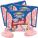 Strawberry Pop Tart Peeps, Dessert Pastry Flavored Marshmallows, Easter Basket Stuffer Candy, 10 Count Boxes (Pack of 3)
