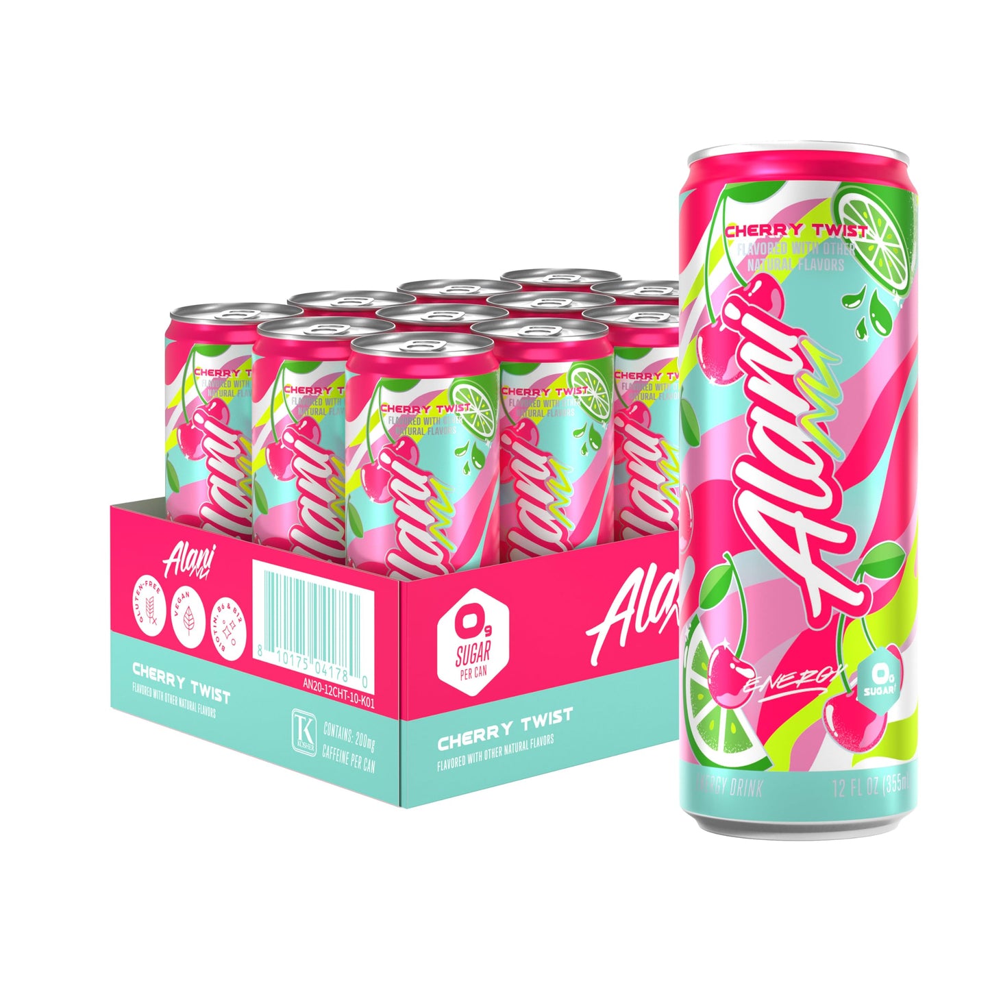 Alani Nu Cherry Twist Sugar Free Energy Drink (Pack of 12)