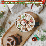 4E's Novelty Christmas Decorated Marshmallow Large Individually Wrapped 16 Pcs - Large Christmas Marshmallows for Hot Chocolate Toppers, Marshmallow