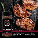 10-42 All-Purpose BBQ Rub Seasoning NO MSG, 0 Calorie | Premium Edition, All Natural Dry Meat Rubs for Chicken, Turkey, Pork, Beef, Steak, Ribs