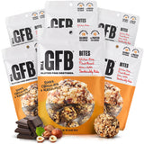 The GFB Dark Chocolate Hazelnut Protein Bites - Gluten Free, Plant Based, Non GMO, Sustainably Made - Ridiculously Tasty, Healthy, Vegan, Protein