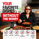 NIKIGO Soy Free Sauces Variety Pack - Original Soy Free Sauce, Hawaiian-Style Teriyaki Sauce, Noodle Sauce & Broth Concentrate - Premium Soy Sauce