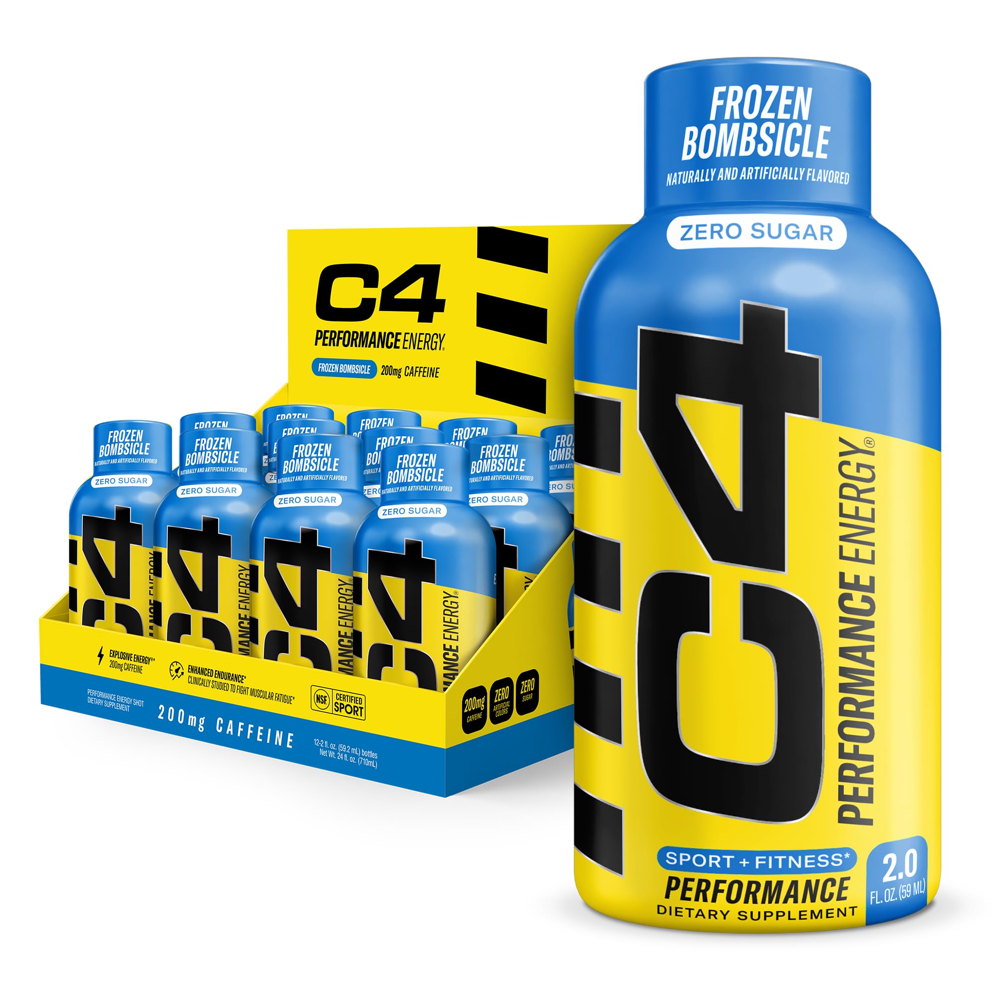 C4 Performance Energy Shot 2oz 12pk - Frozen Bomb