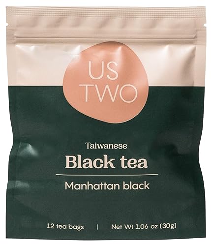 Taiwanese Black Tea (Manhattan Black) 12 Tea Sachets (1 tea sachet = 3 servings) High in Caffeine with a Seductive Honey Taste - Us Two Tea