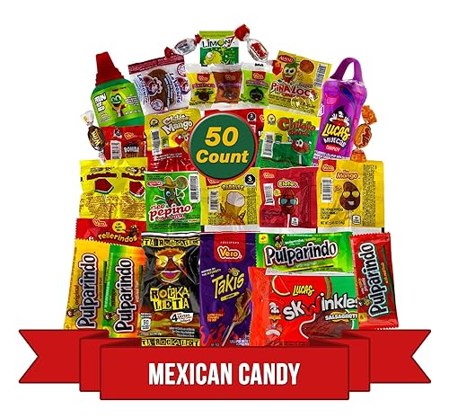 Mix Dulces Mexicanos surtidos candy, Such as Sweet, Sour and Chili with Tangy taste of our Variety Pack - Authentic Assortment Mexican candy (50