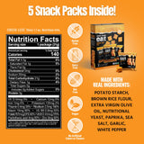 Every Body Eat Snack Cracker Thins Multi-Pack, Cheese-Less - Gluten Free, Vegan, Dairy Free, and Seed Oil Free, (1.1oz Pack of 5)