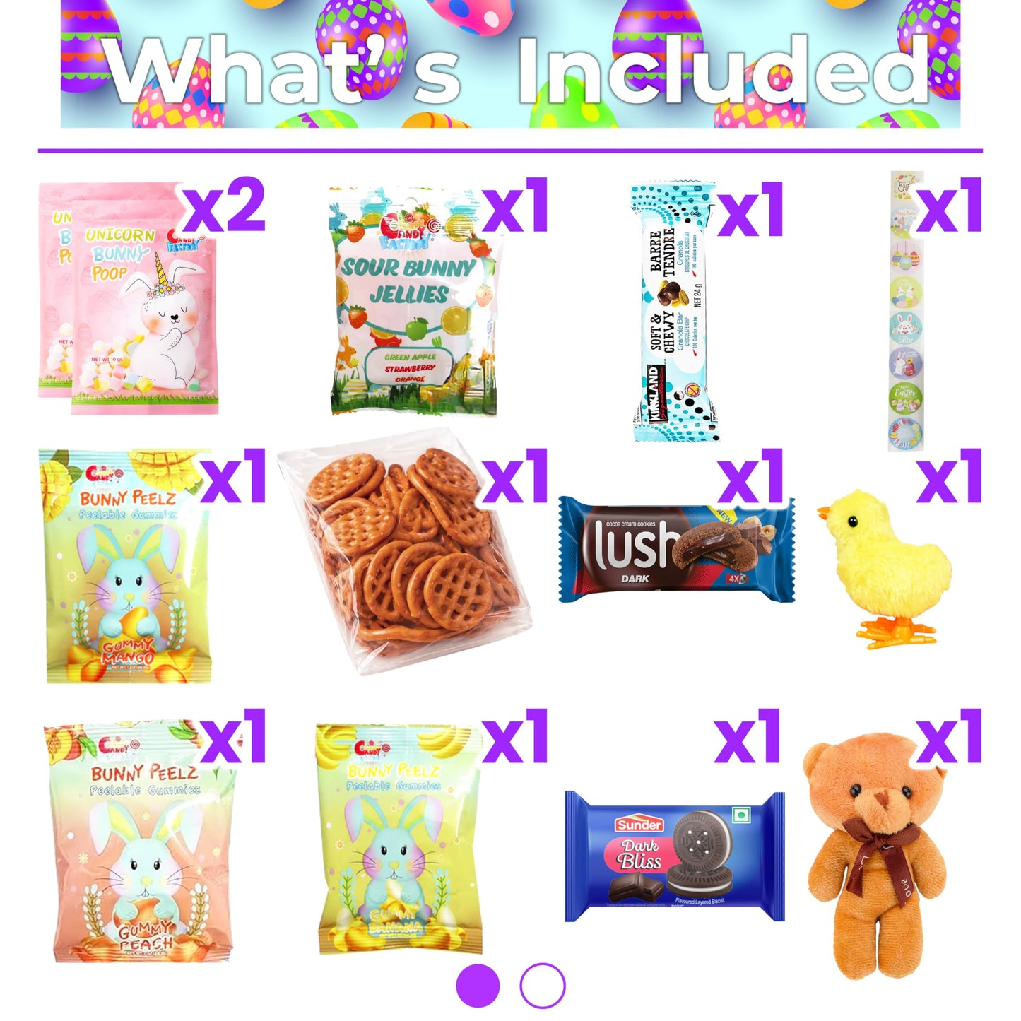 Eva's Gift Universe Easter Basket Tin (44 Count) Filled with Candy Great Package for Family and Friends, Huevos de Pascua