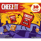 Cheez-It Cheese Crackers, Baked Snack Crackers, Halloween Snacks, Original, 30oz Box (30 Pouches)