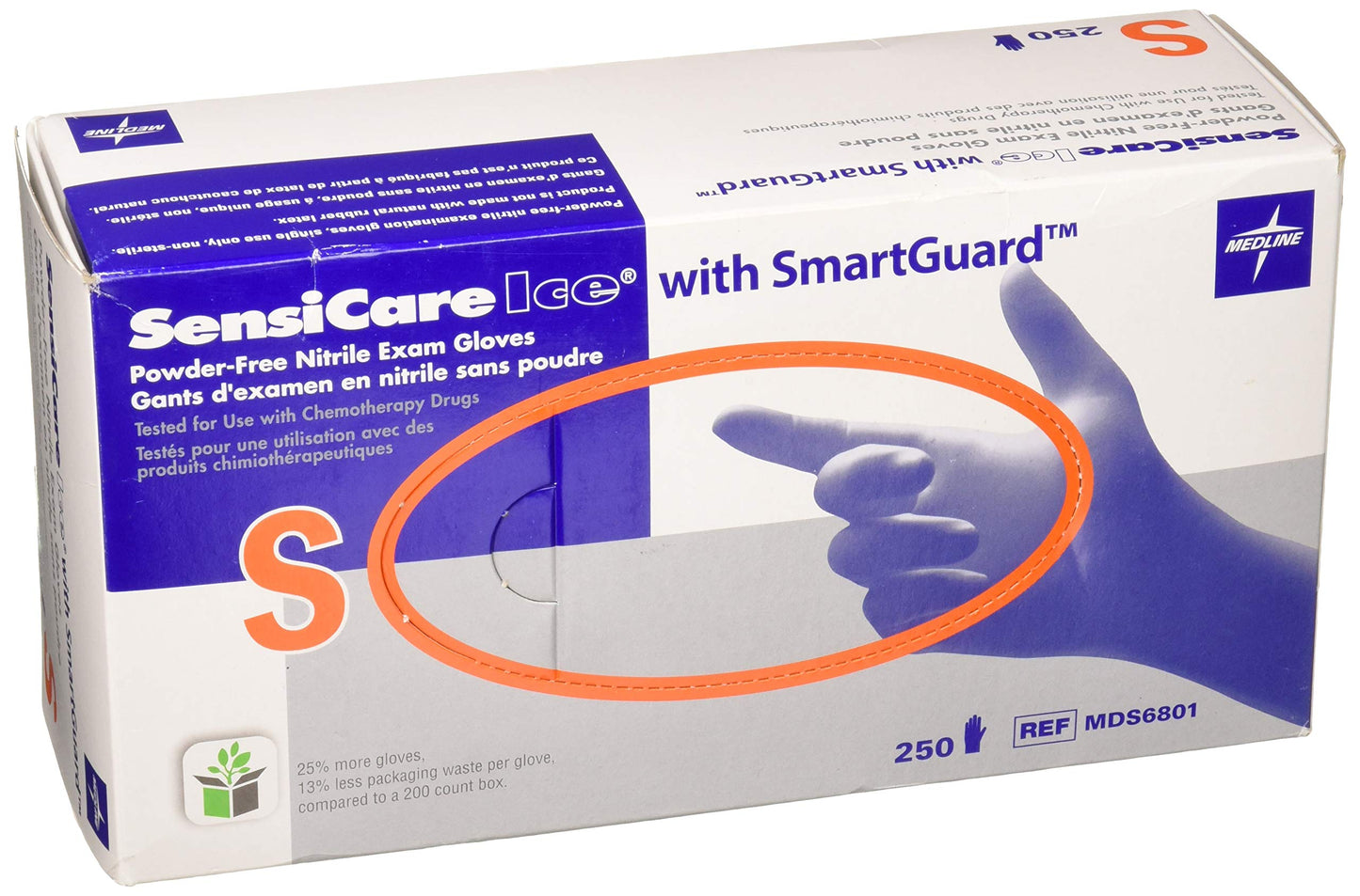 MIIMDS6801 - Sensicare Ice Nitrile Exam Gloves