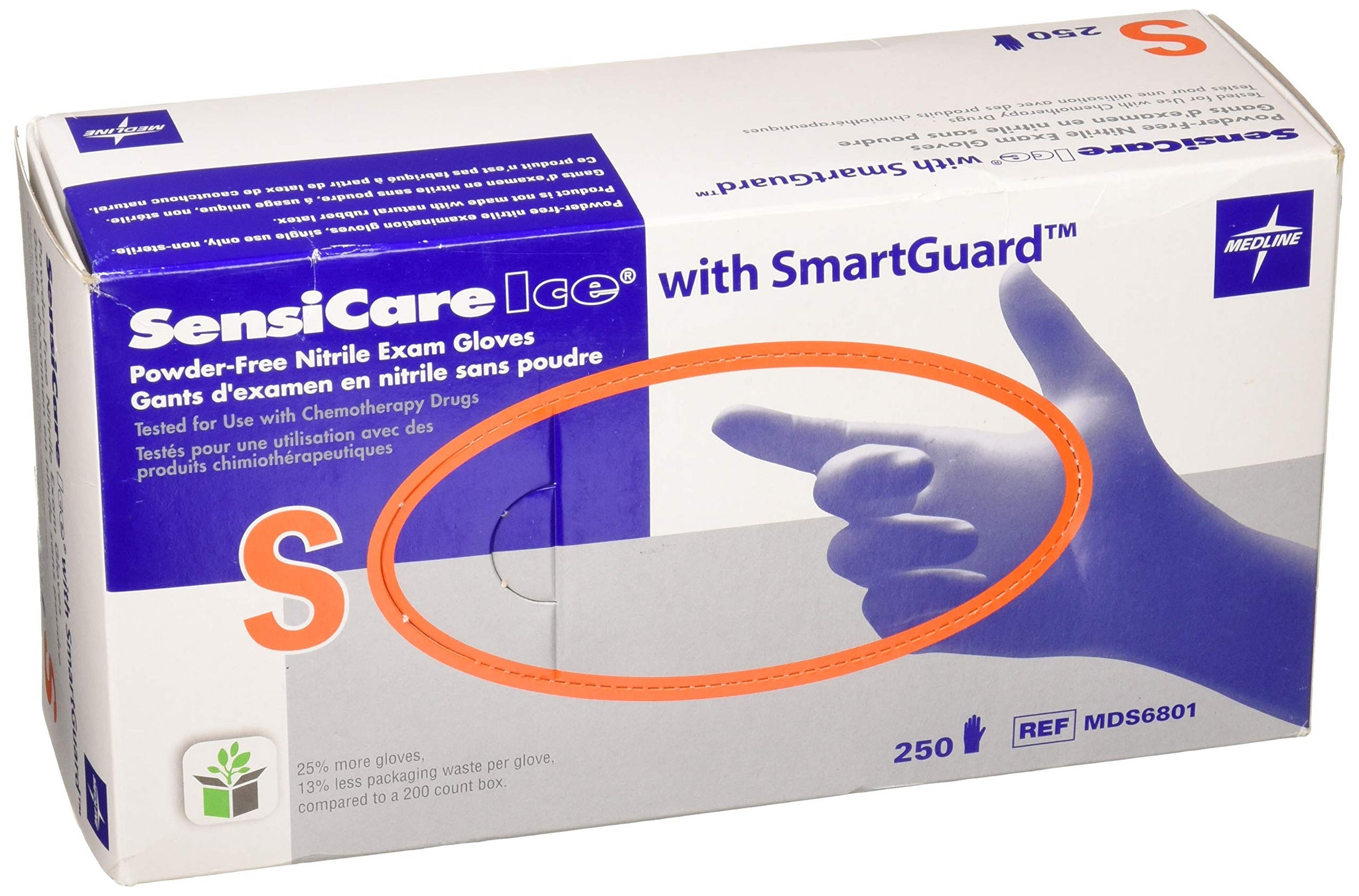MIIMDS6801 - Sensicare Ice Nitrile Exam Gloves