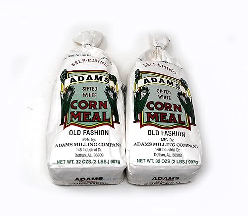 Adams Self-Rising Sifted White Cornmeal Old Fashion Cornmeal, 2-32 Ounce Packages