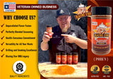 Blazing Star Pork’n Rub - Bold BBQ Seasoning for Ribs, Chops, Bacon, Wings, and Things - Perfect BBQ Rub for Grilling, Smoking, and Barbecue - Veteran