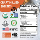 Great River Milling Organic Medium Grind Cornmeal | USDA Organic, Gluten Free, Non-GMO, Kosher | Hearty Texture for Cornbread, Polenta, Muffins