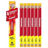 Slim Jim Giant Smoked Meat Sticks, Original Flavor, 6g Protein Per Stick, 0.97 oz. (6 Count)