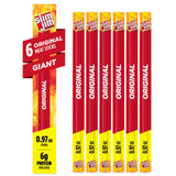 Slim Jim Giant Smoked Meat Sticks, Original Flavor, 6g Protein Per Stick, 0.97 oz. (6 Count)