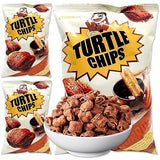 K-Munchies Orion Turtle Chips - 3 Packs of 160-gram Choco Churro Flavor Korean Chips - Sweet, Crispy, Korean Snacks with Hint of Cinnamon