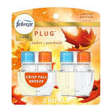 Febreze Plug In Air Freshener, Odor-Fighting Scented Oil Refill, Air Fresheners for Home and Bathroom and Kitchen, Long Lasting for Strong Odors