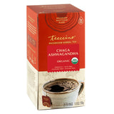 Teeccino Chaga Ashwagandha Tea - Butterscotch Cream - Organic Mushroom Adaptogenic Herbal Tea, 3x More Herbs than Regular Tea Bags, Prebiotic