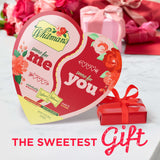 WHITMAN'S Valentine's Day Best Friends Forever Heart Milk & Dark Chocolate Candy Gift Box, 12.9 oz.