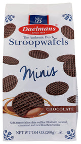 Daelmans Stroopwafel Minis, Chocolate-Caramel, 7.04 oz