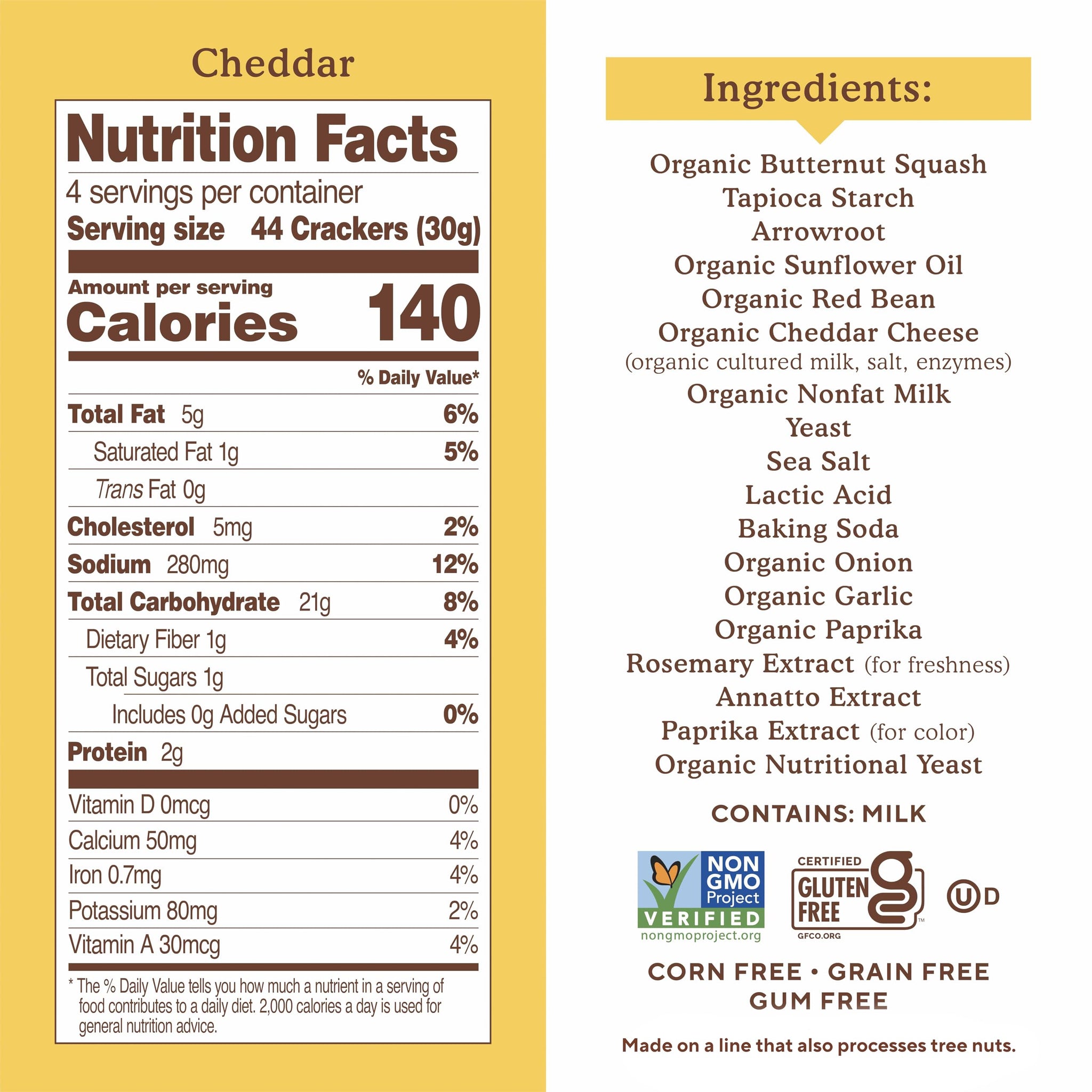 Simple Mills Pop Mmms Cheddar Baked Snack Crackers, Gluten Free, 4 Ounce (Pack of 1)