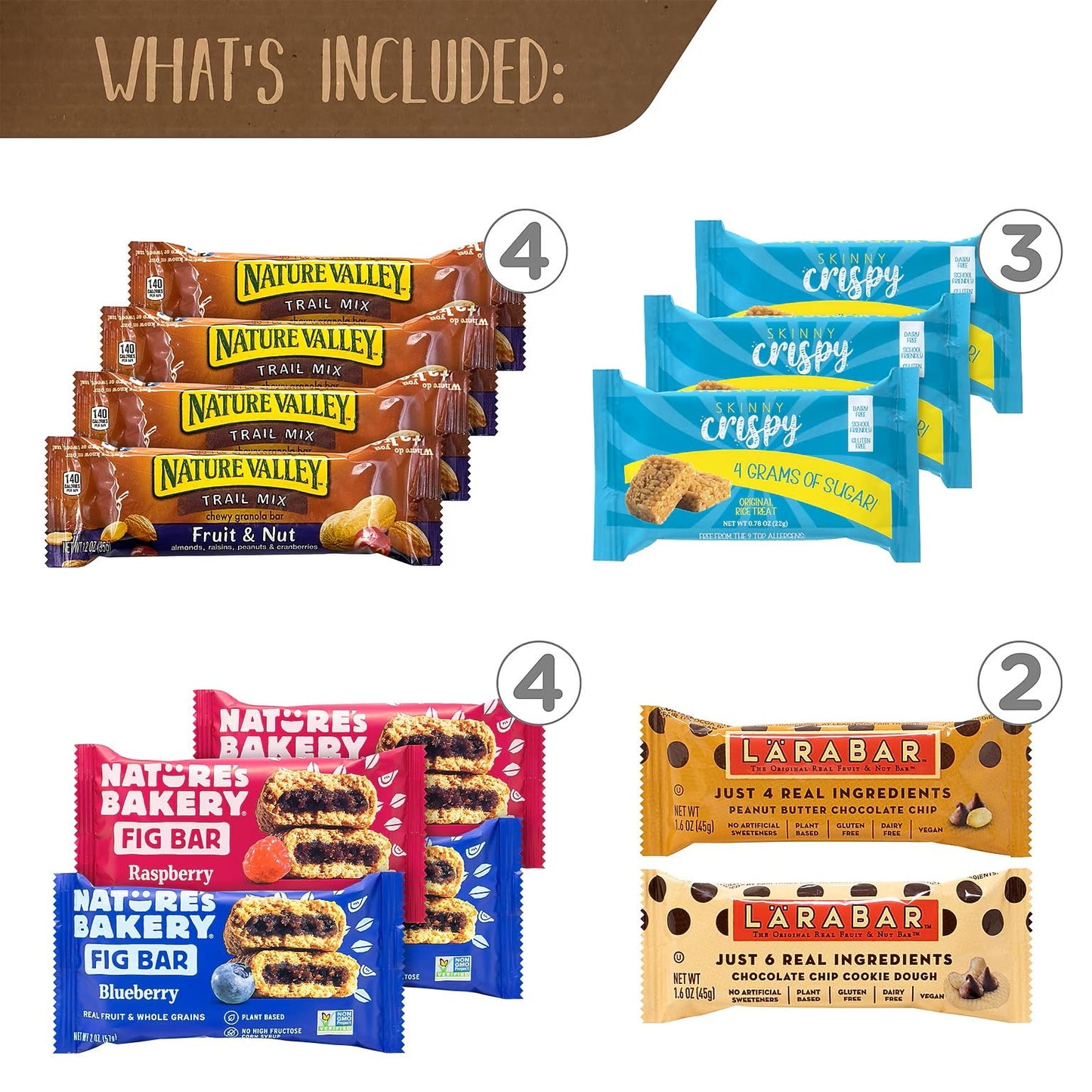 Healthy Snack Bar Box, 23 Assorted Snacks/Box