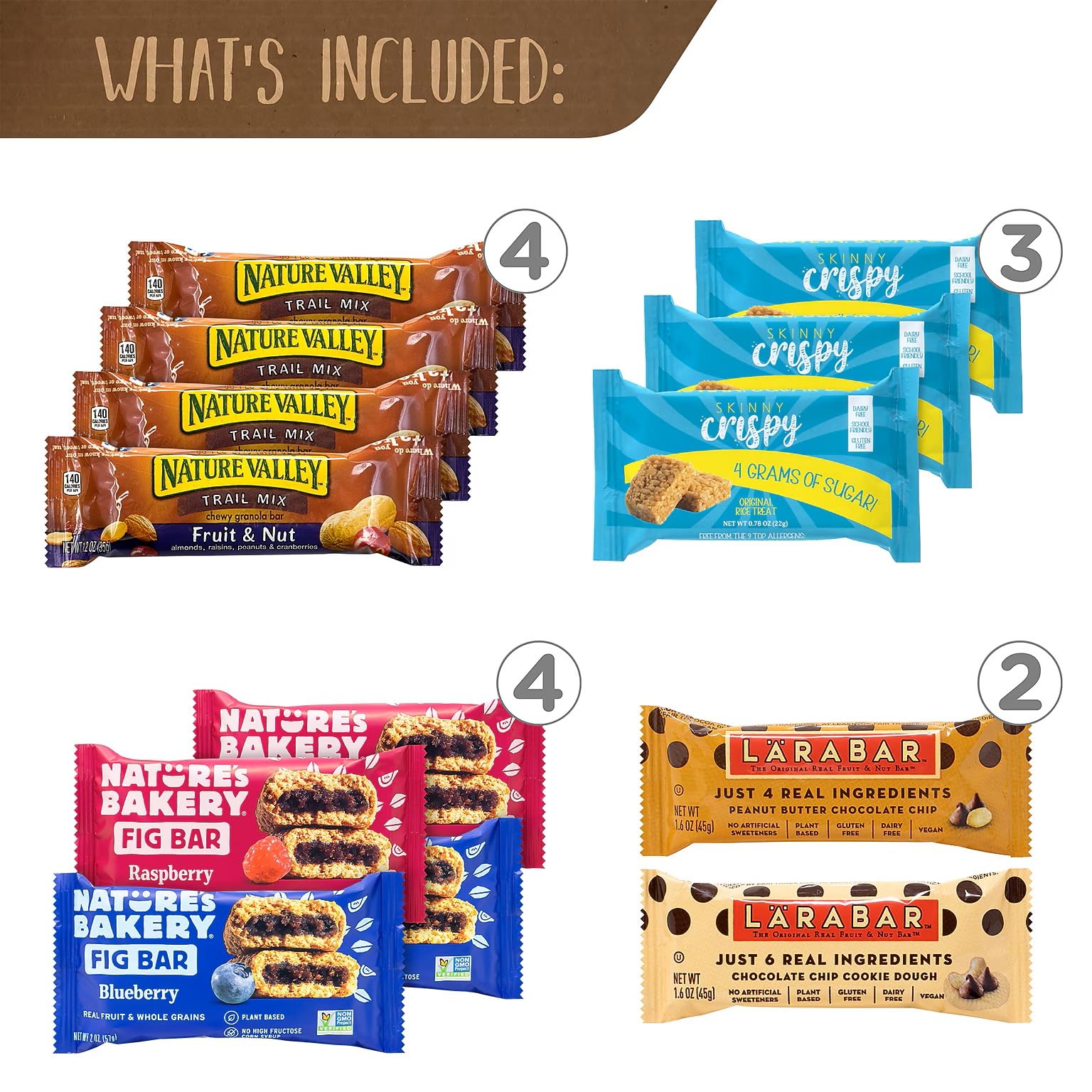 Healthy Snack Bar Box, 23 Assorted Snacks/Box