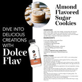 Dolce Flav Natural Almond Extract - 1 Gallon Water-Soluble Kosher, Sugar-Free, Concentrated Pure Almond Flavoring for Baking, Pastries & Beverages