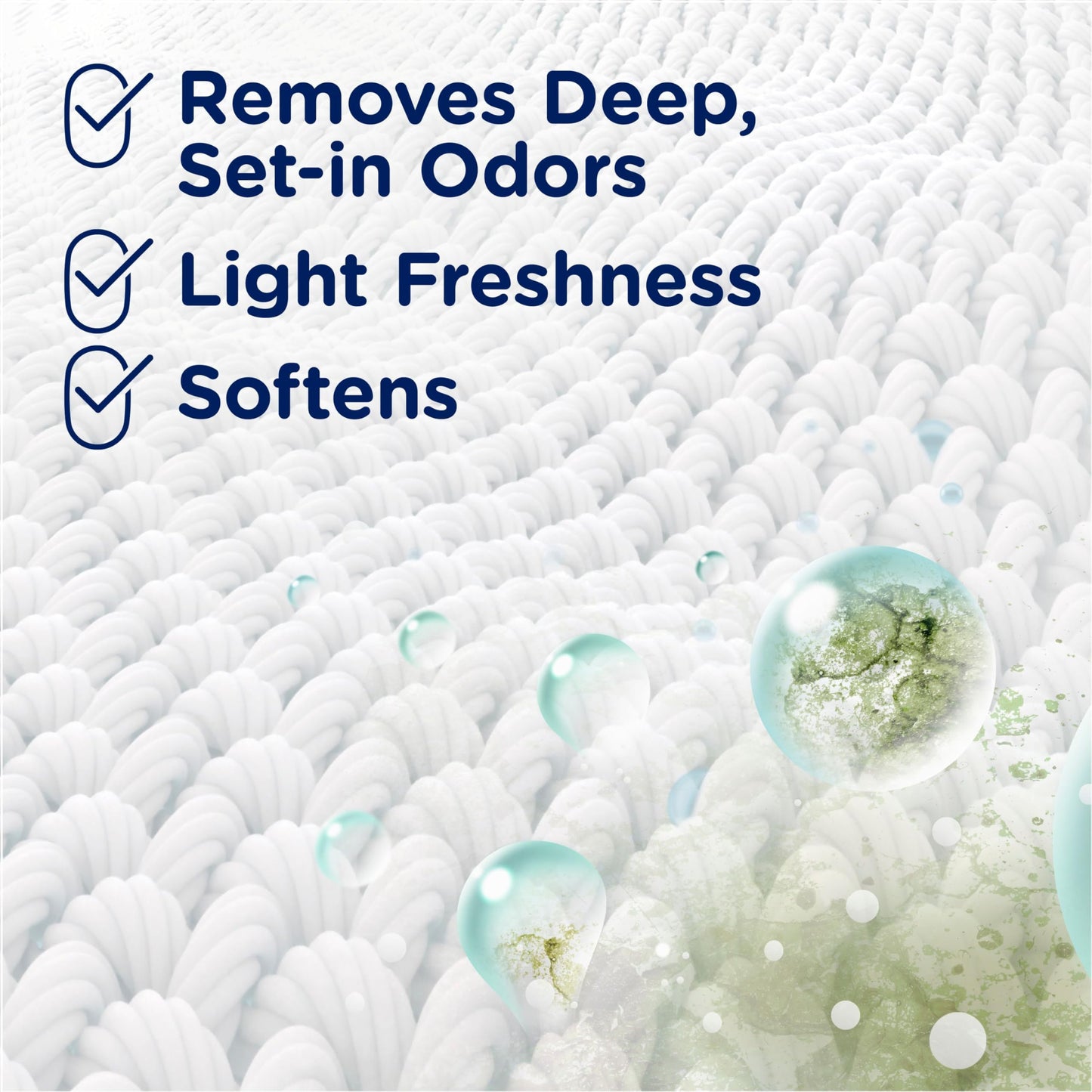 Downy Rinse Laundry Odor Remover, Cool Cotton Scent, 62 fl oz, Fabric Softener and Laundry Odor Removal Rinse, Fights Odors at the source, HE