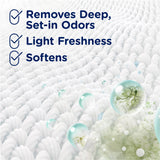 Downy Rinse Laundry Odor Remover, Cool Cotton Scent, 62 fl oz, Fabric Softener and Laundry Odor Removal Rinse, Fights Odors at the source, HE