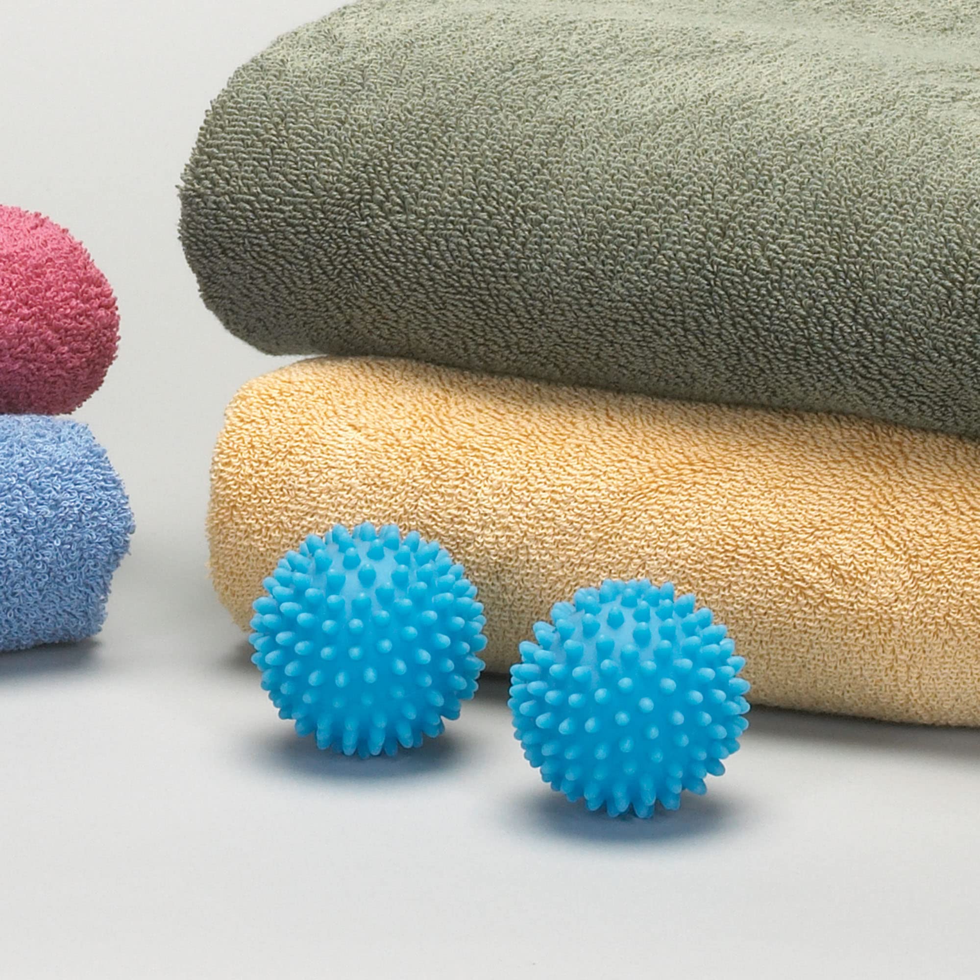 Household Essentials Soft Dryer Balls, 2.5" Diameter, Blue, Set of 2