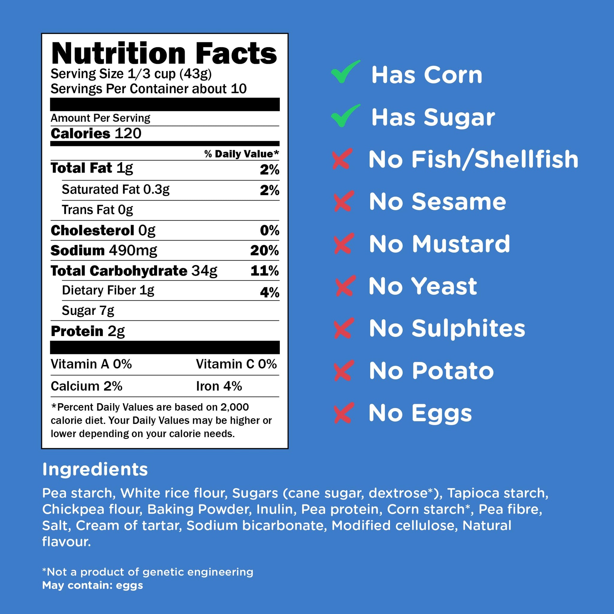Kinnikinnick Gluten Free Pancake and Waffle Mix, 16 oz Box (Pack of 3), Allergy Friendly, Vegan, Kosher