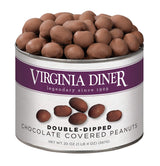 Virginia Diner Double Dipped Chocolatey Covered Virginia Peanuts, Gourmet Natural Gift Tin, 20 Ounce (Pack of 1)