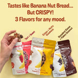 Monkey Brittle Healthy Snacks, Crispy Plant-Based Treats for Kids & Adults, Vegan & Gluten-Free, All-Natural Snack for School, Sports, Camping